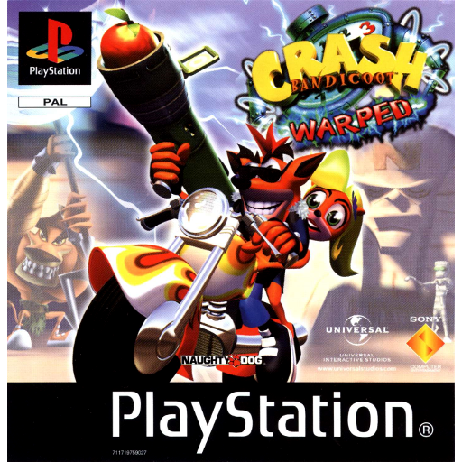 Crash Bandicoot 3 - Warped cover artwork